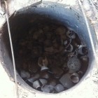 Barro Negro kiln attached to fire pit